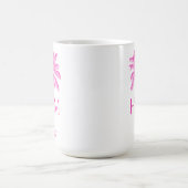 Mug Pink and White Palm Palmetto Tree Monogram (Centre)