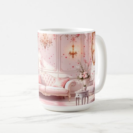 Mug Pink Baroque (Devant droit)