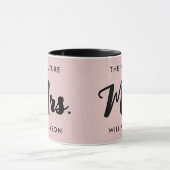 Mug Pink Black Future Mme Nom Se Marier (Centre)