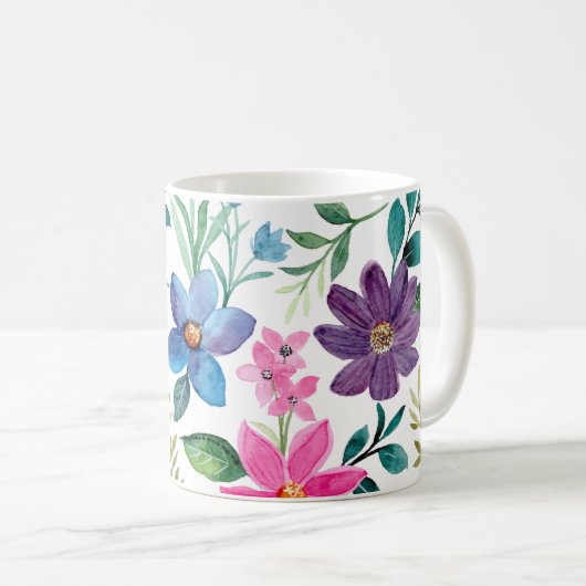 Mug Pink Blue Tropical Emerald (Devant droit)