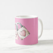 Mug Pink Blush Love Heart Locks (Devant droit)
