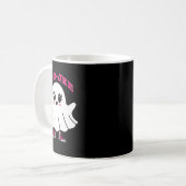 Mug Pink Boo-jee Drôle Fantôme Halloween (Devant gauche)