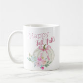 Mug Pink Bow Citrouille Happy Fall Y'all (Gauche)