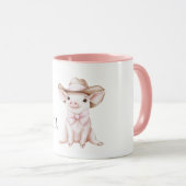 Mug Pink Bow Farm Pig (Devant droit)