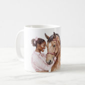 Mug Pink Bow Western Farm Cowgirl Horse (Devant gauche)
