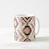 Mug Pink Brown Cowgirl Southwestern Tribal (Devant droit)