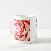 Mug Pink Camellia abstract art painting original (Devant gauche)