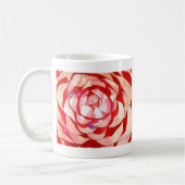 Mug Pink Camellia abstract art painting original (Gauche)