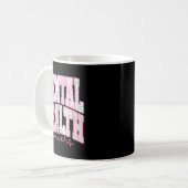 Mug Pink Checkered Mental Health Matters Spring Season (Devant gauche)