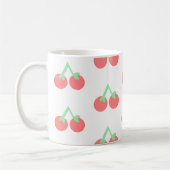 Mug Pink Cherries Pattern (Gauche)