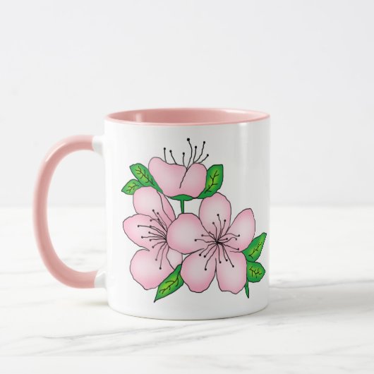 Mug - Pink Cherry Blossom (Gauche)