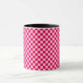 Mug Pink Combination Classic Checkerboard par STaylor (Centre)