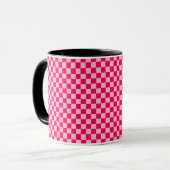Mug Pink Combination Classic Checkerboard par STaylor (Devant gauche)