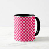 Mug Pink Combination Classic Checkerboard par STaylor (Devant droit)