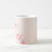 Mug Pink & Coral Art Abstrait Nom de la peinture (Centre)