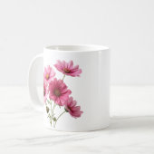 Mug Pink Cosmos Flowers-23456 (Devant gauche)