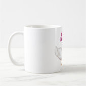 Mug Pink Cowgirl Hat Cow Print Bow Goose (Gauche)