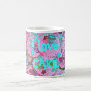 Mug Pink Cupcakes 'i love cake' mule