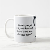 Mug Pink Daisy Floral Nurse Cadeau (Gauche)