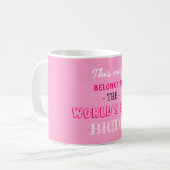 Mug Pink Elegant World meilleur cadeau pour mariée (Devant gauche)