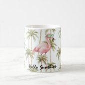Mug Pink Flamingo Palm Trees (Centre)