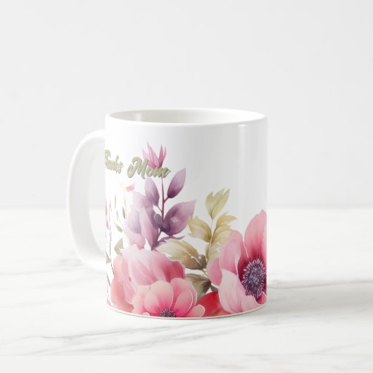 Mug PInk Floral (Devant gauche)