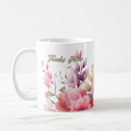 Mug PInk Floral (Gauche)