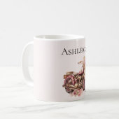 Mug Pink Floral Motorcycle   (Devant gauche)