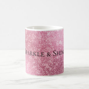 Mug Pink Glitzy Sparkle personnalisé