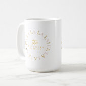 Mug Pink Gold Fa Noël La La ID1009 (Devant gauche)
