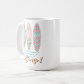 MUG PINK & GREEN HEMER TIME SURF BOARDS (Devant gauche)