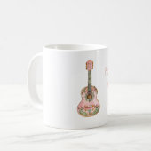 Mug Pink Guitar Follow Your Joy (Devant gauche)