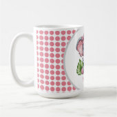 Mug Pink Hair Bow mignon Eléphant Baby shower maman (Gauche)