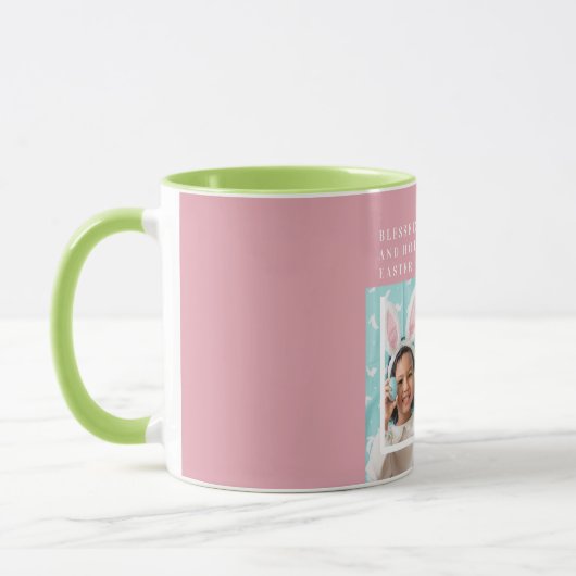 Mug Pink Happy Blessed Easter | Venin (Gauche)