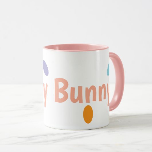 Mug Pink Happy Bunny  (Devant droit)