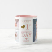 Mug Pink Happy First Mother's Day Mummy 5 Photo   (Centre)