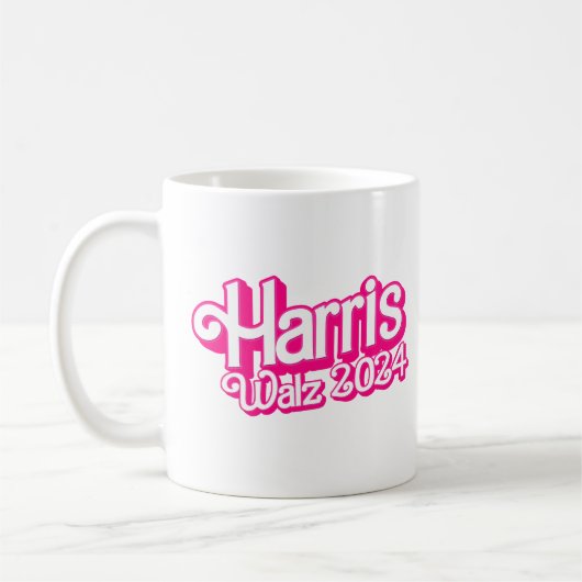Mug Pink Harris Walz 2024 (Gauche)