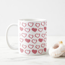 Pink Heart Love Motif Valentine