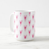 Mug Pink Heart Valentines Water Bottle (Devant gauche)
