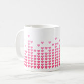Mug Pink Hearts Equalizer Geek de musique (Devant gauche)