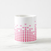 Mug Pink Hearts Equalizer Geek de musique (Centre)