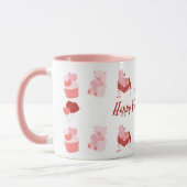 Mug Pink Illustrative Happy Valentine's Day Classic (Gauche)