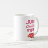 Mug Pink Just One More Row Knitting (Devant droit)