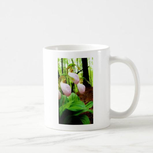 Mug Pink Lady Slipper sauvage orchidée (Droite)