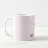 Mug Pink Lavender Floral Heart Butterflies (Gauche)