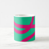 Mug – Pink Lines on Green (Centre)