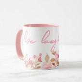 Mug Pink Live Laugh Love (Devant gauche)