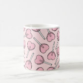 Mug Pink Lollipops, Heart Lollipops, Lolly, Your Name (Centre)