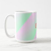 Mug Pink Love cross-word Pastel Valentine Day (Gauche)