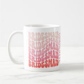 Mug Pink moderne girly rétro 60's simple demoiselle (Gauche)
